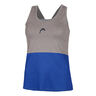 Play Tech Canottiera Donna-Blu,Grigio