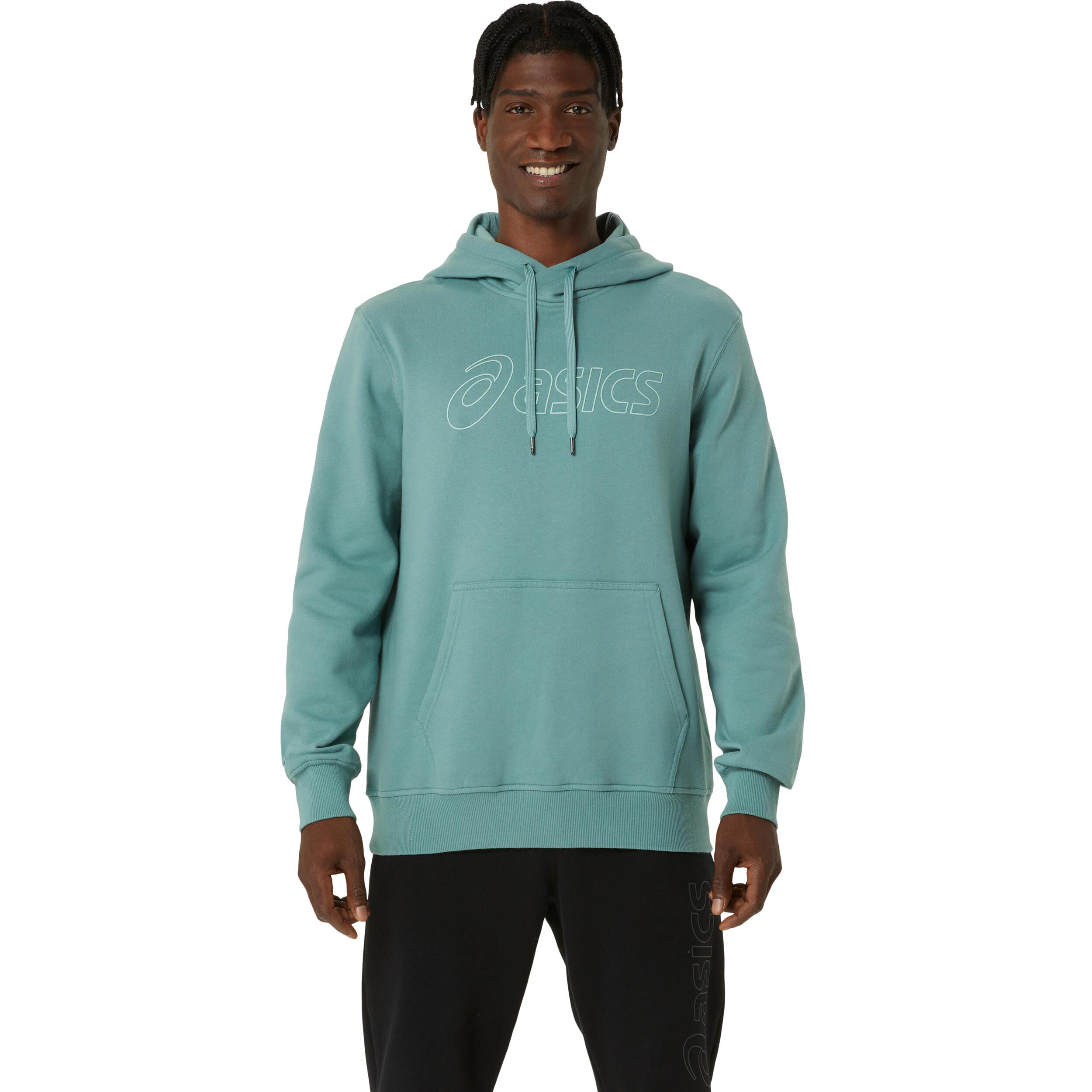 Buy ASICS Logo Felpa Con Cappuccio Uomini Verde online Tennis Point IT