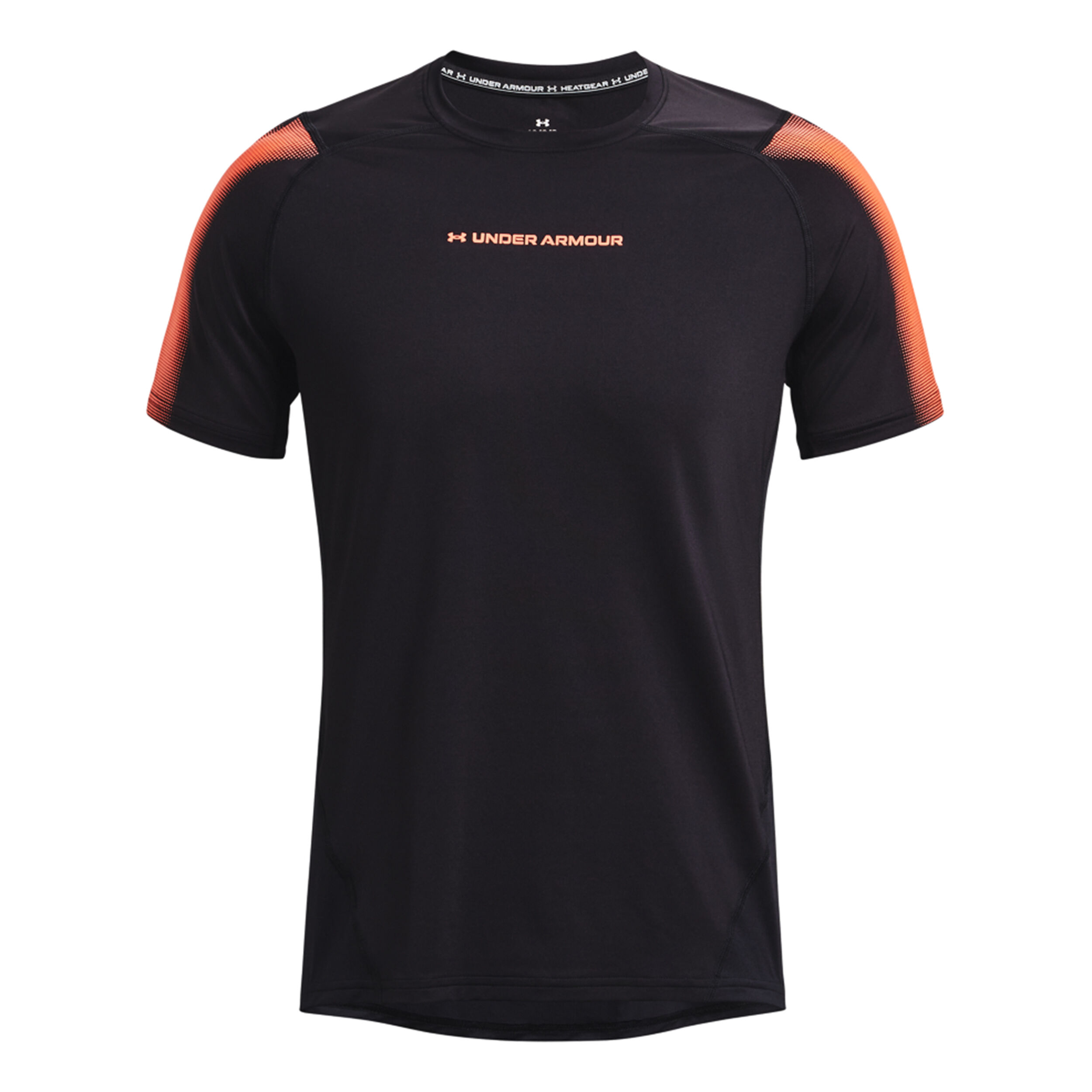 Buy Under Armour Heatgear Nov Fitted Maglietta Uomini Nero Rosso