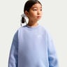 Sportswear Club Fleece Oversized Crew Felpa Bambini-grigio-blu