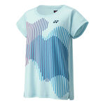 Abbigliamento Yonex Yonex Crew Neck Maglietta Donna - blu chiaro, 