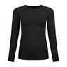 BL Top Crew Neck Performance Light Eco Manica Lunga Donna-Nero