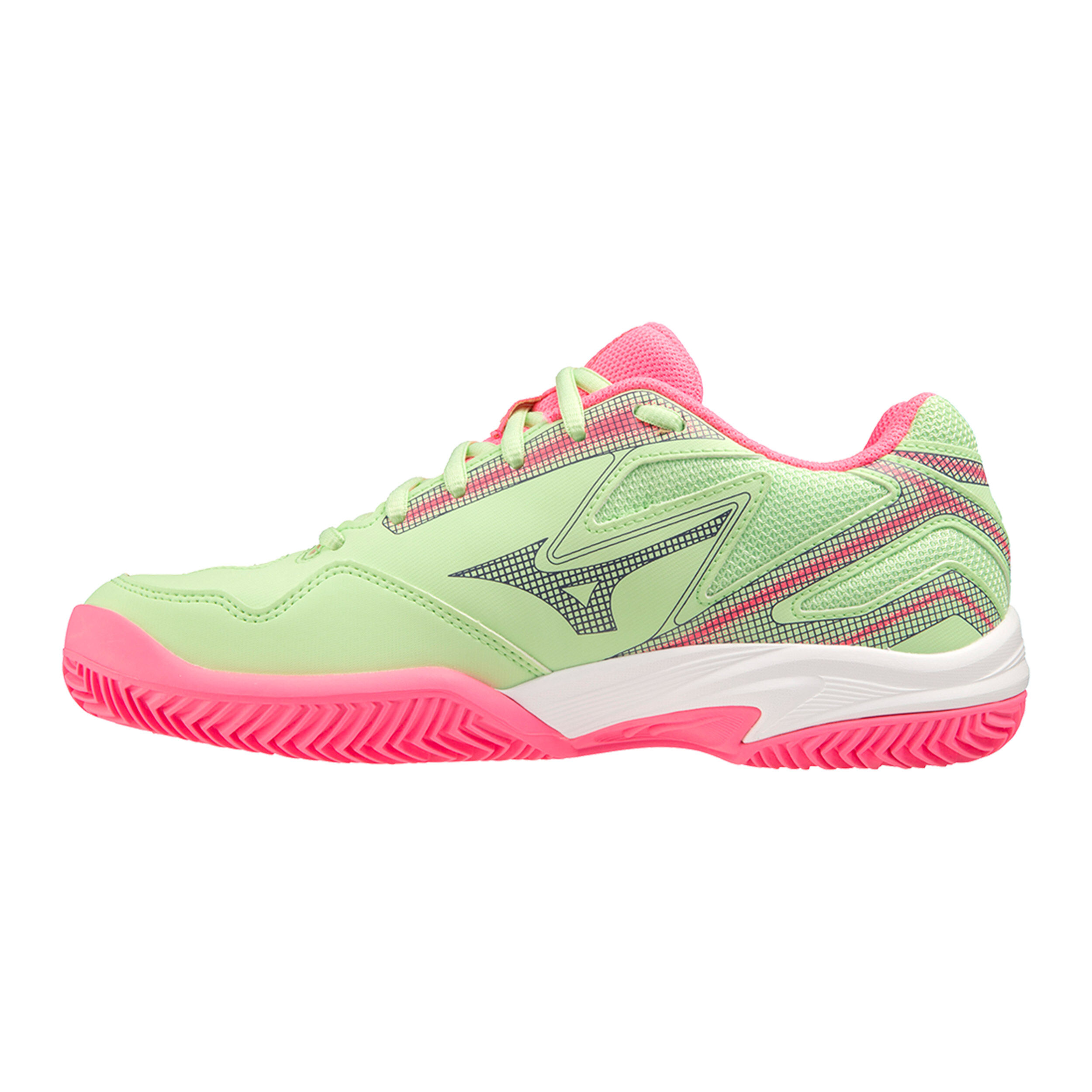Mizuno 4 verde e rosa top