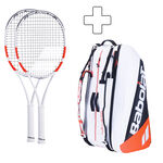 Confezione Di Racchette Babolat 2x Pure Strike 100 plus Schlägertasche