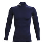 Abbigliamento Under Armour Under Armour Coldgear Comp Mock Manica Lunga Uomini-Blu Scuro