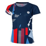 Abbigliamento BIDI BADU BIDI BADU New York 2024 Maglietta Donna-Blu Scuro,Multicolore