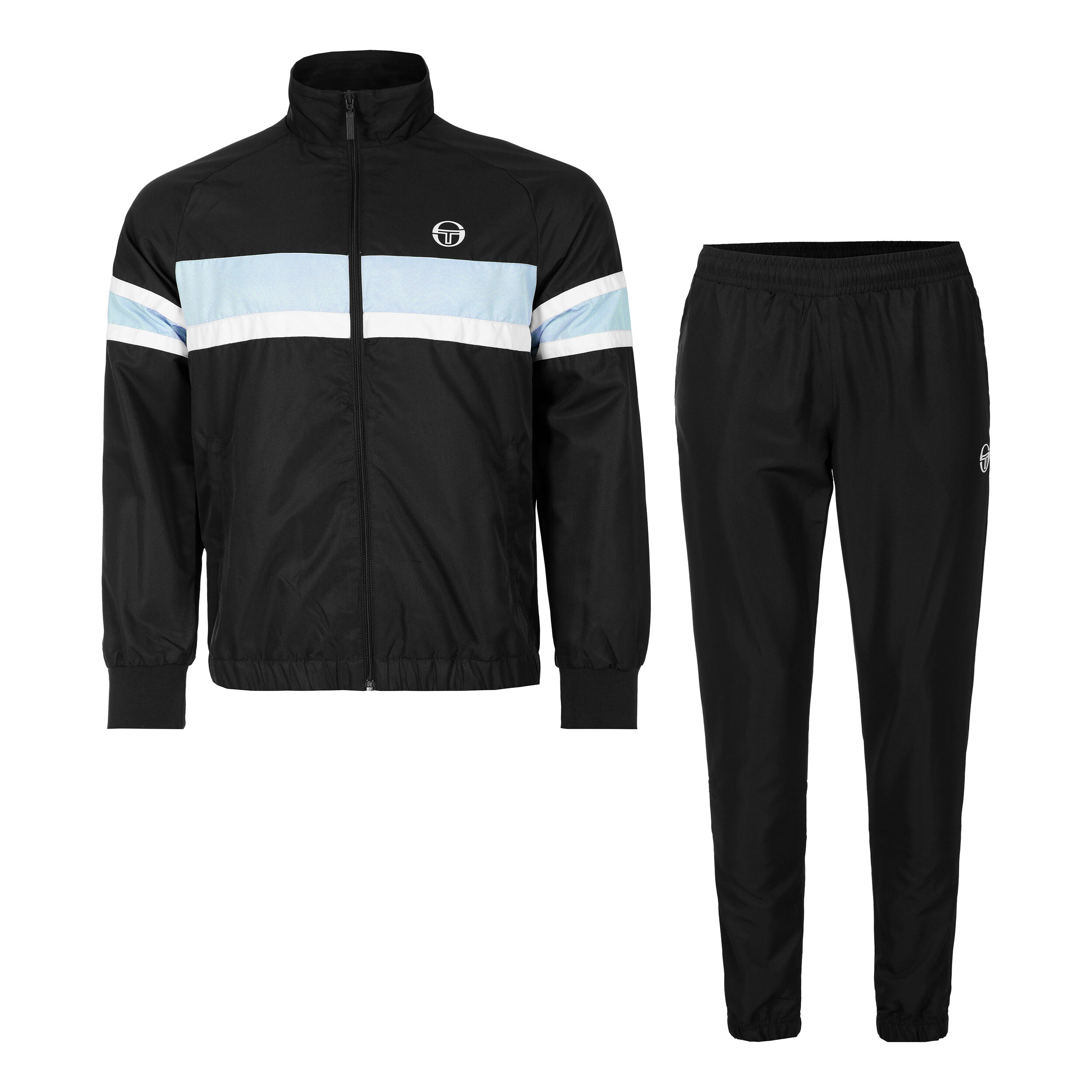 Buy Sergio Tacchini Board Tuta Da Allenamento Uomini Nero Blu Chiaro online Tennis Point IT
