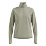 Essential Thermal Midlayer 1/2 Zip Camicia Da Corsa Donna-Oliva