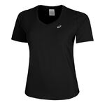 Abbigliamento ASICS ASICS Road V-Neck Camicia Da Corsa Donna-Nero