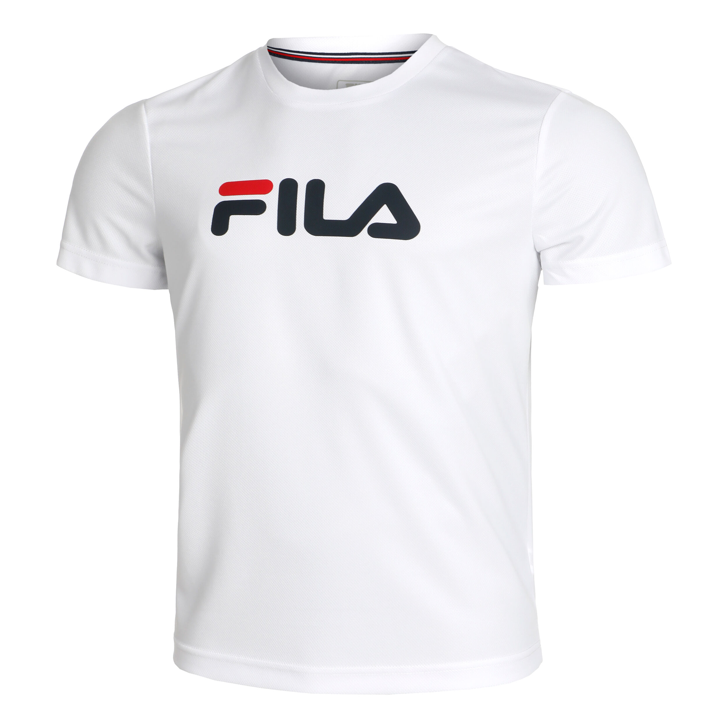 Buy Fila Logo Maglietta Uomini Bianco Blu Scuro online Tennis Point IT