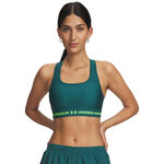 Abbigliamento Under Armour Under Armour Crossback Mid Reggiseni sportivi Donna-verde, verde