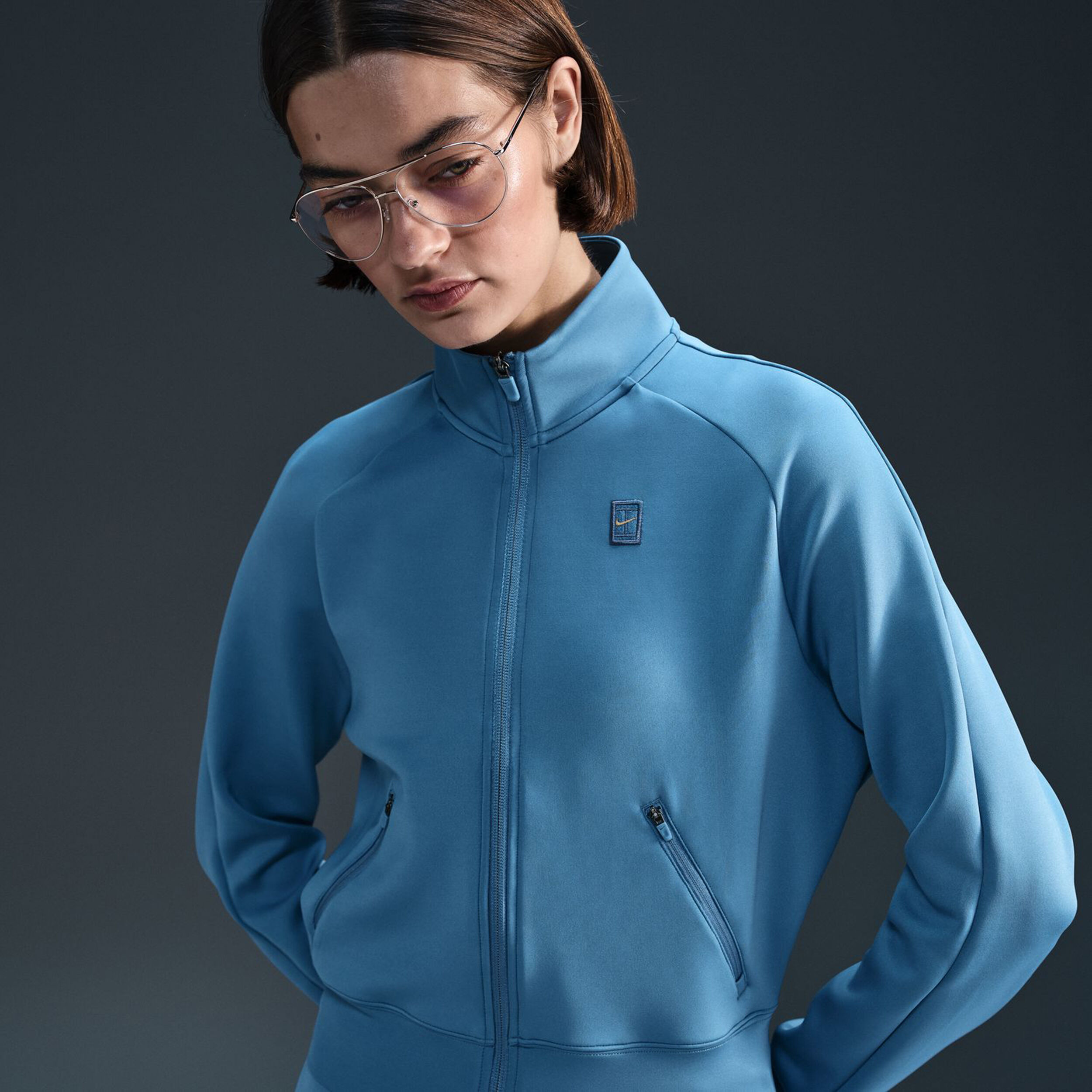 Giacca nike donna blu new arrivals