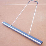 Strumenti per campi da tennis Tegra Tegra Scopa In Filo D’acciaio 2m Con Manico-Argento