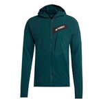 Abbigliamento adidas adidas Terrex TRK ClimaWarm Fleece Giacca Da Corsa Uomini-Verde