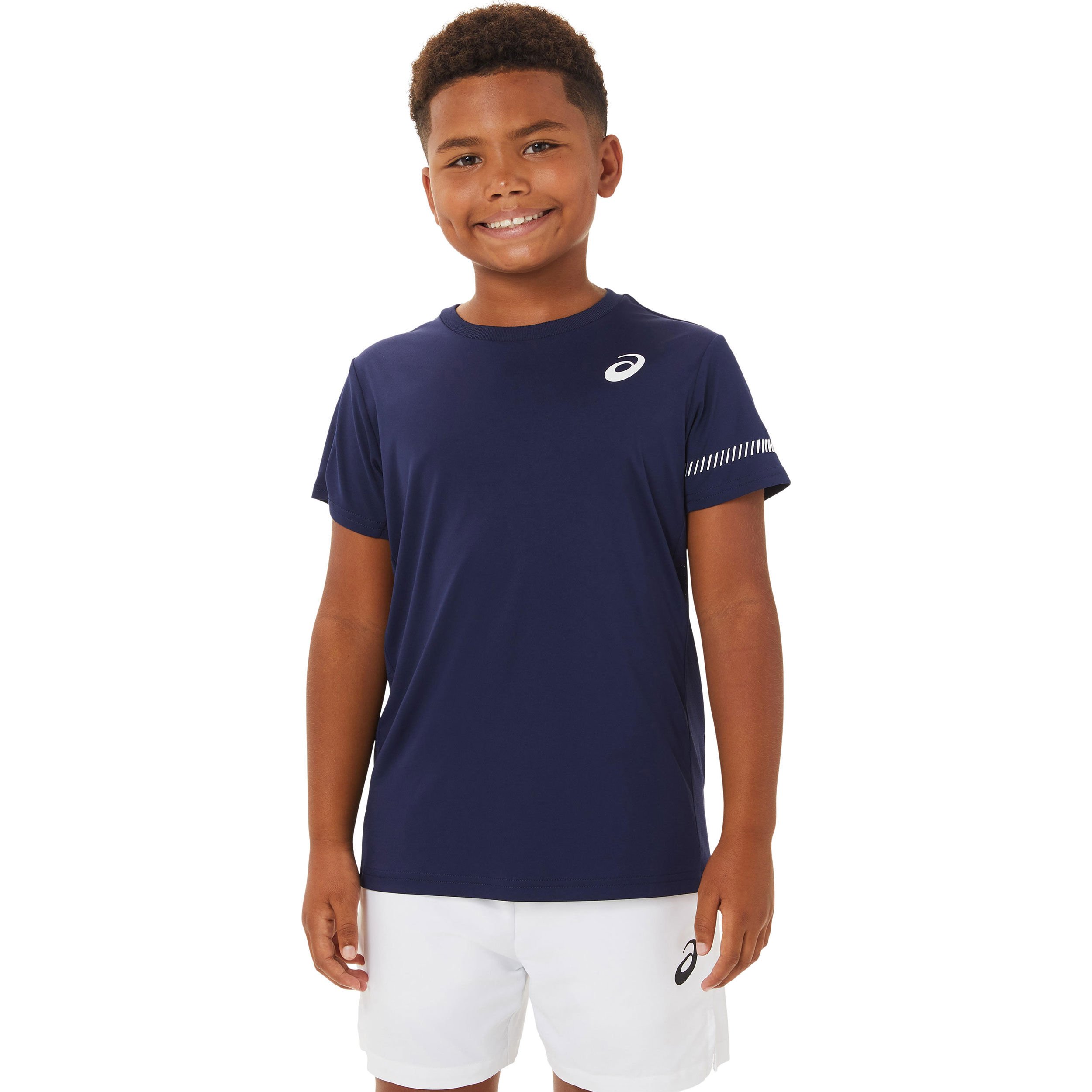 Magliette asics bambino blu hot sale