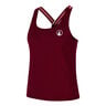 Endlessly Serve & Volley 2.0 Canottiera Donna-Vino Rosso,Multicolore