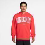 Abbigliamento Nike Nike Court Dri-FIT Fleece High Rise Felpa Con Cappuccio Uomini-Rosso