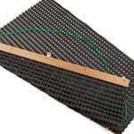 Strumenti per campi da tennis Tegra Tegra Favorit-Rete Livellatrice Con Listello In Legno,Pesante,Doppio Strato-Multicolore