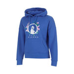 Abbigliamento Quiet Please Quiet Please Crush Flower Logo Felpa con cappuccio Ragazze-blu, bianco