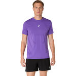 Abbigliamento ASICS ASICS Road Seamless Camicia Da Corsa Uomini-Viola