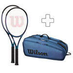 Confezione Di Racchette Wilson 2x Ultra 100L 4.0 plus Schlägertasche