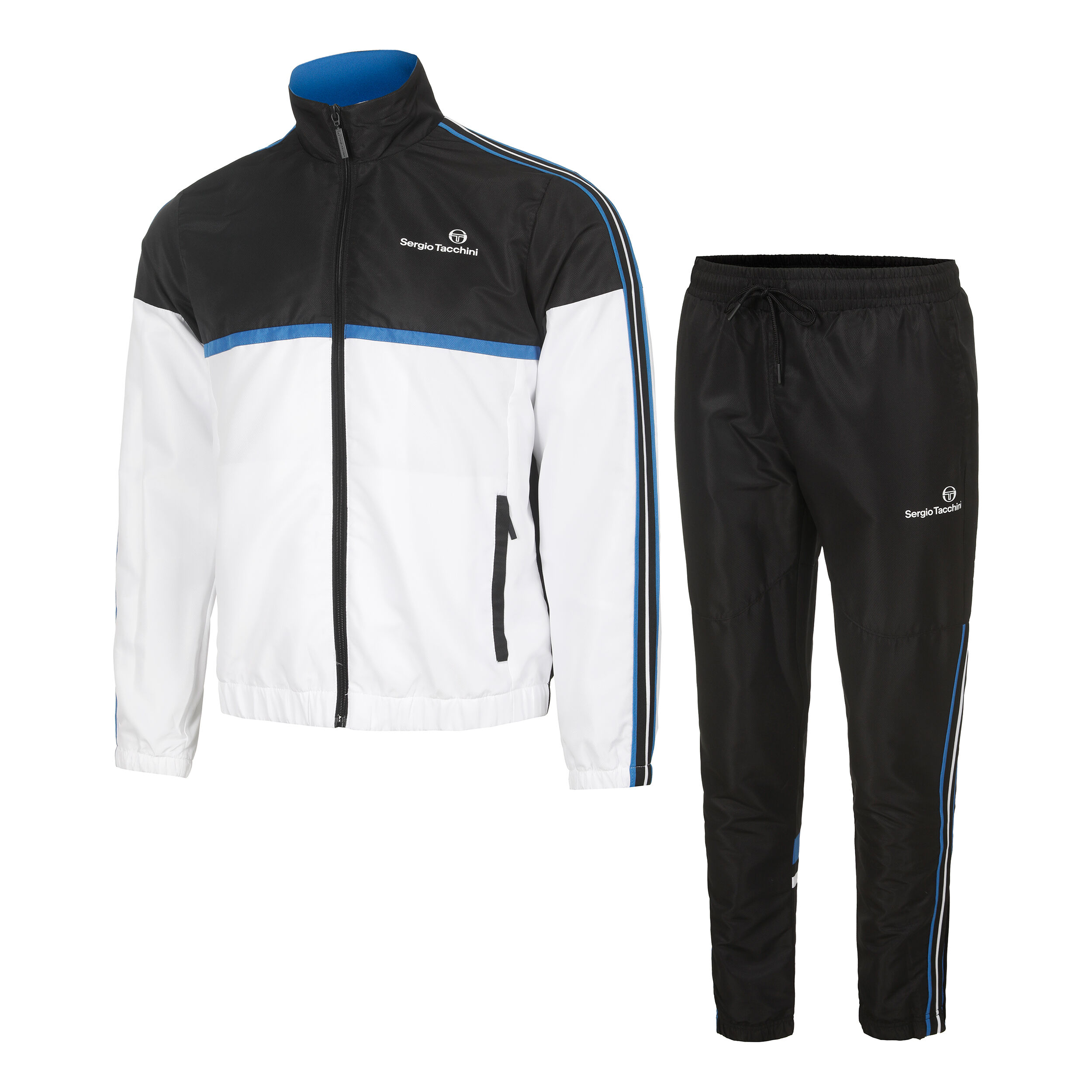 Buy Sergio Tacchini Lista Tuta Da Allenamento Uomini Nero Bianco