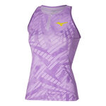 Abbigliamento Mizuno Mizuno Mugen Printed Canottiera Donna-Lilla