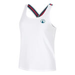 Abbigliamento da tennis Quiet Please Quiet Please Create Serve & Volley 2.0 Canottiera Donna-Bianco,Multicolore