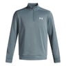 Quarter Half-Zip Manica lunga Uomini-blu chiaro