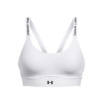 Abbigliamento Under Armour Under Armour Infinity Mid 2.0 Reggiseni Sportivi Donna-Bianco