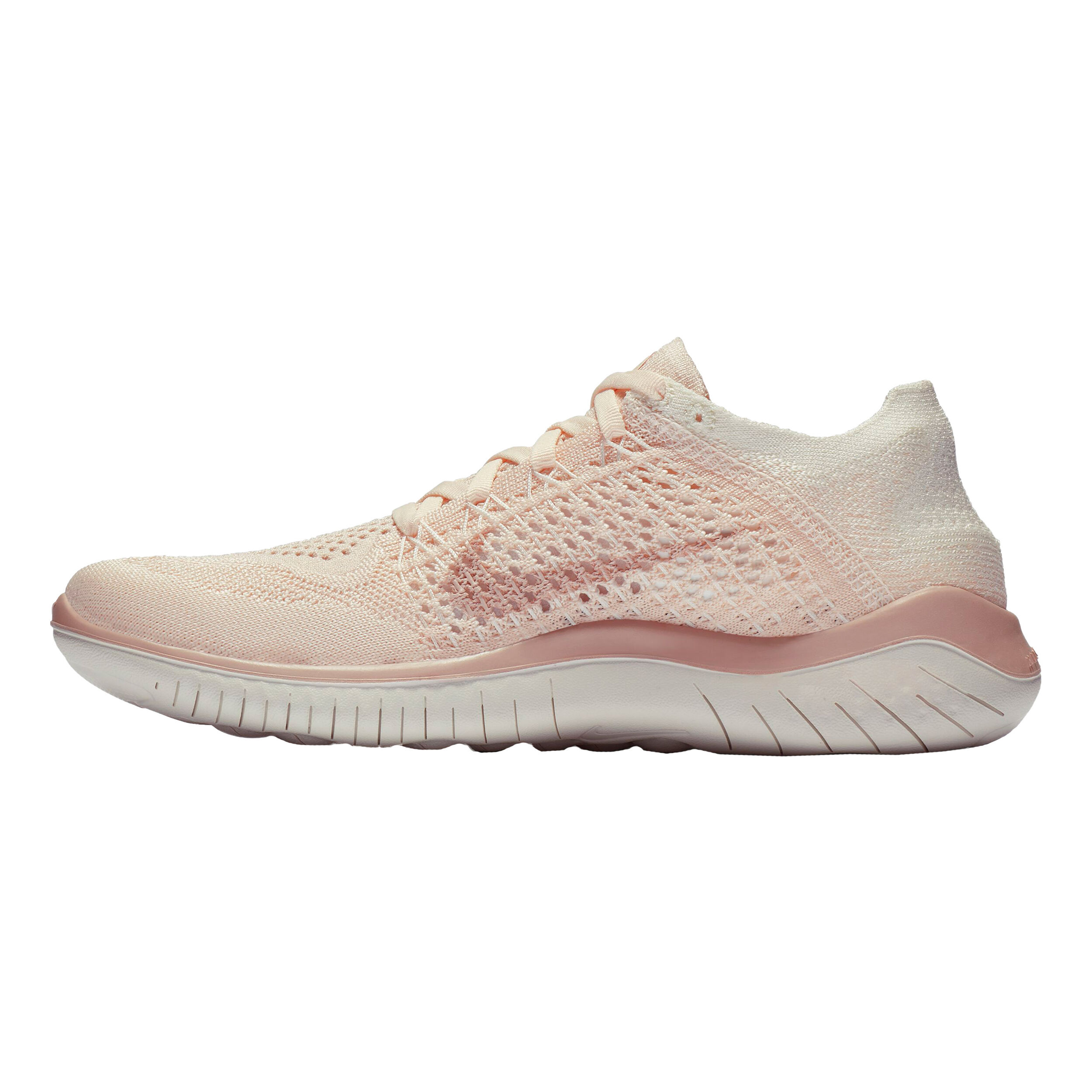 Buy Nike Free Run Flyknit 2018 Scarpa Da Fitness Donna Crema Rosa online Tennis Point IT