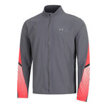 Abbigliamento Under Armour Under Armour Velociti Storm Giacca Da Corsa Uomini-Grigio,Rosso