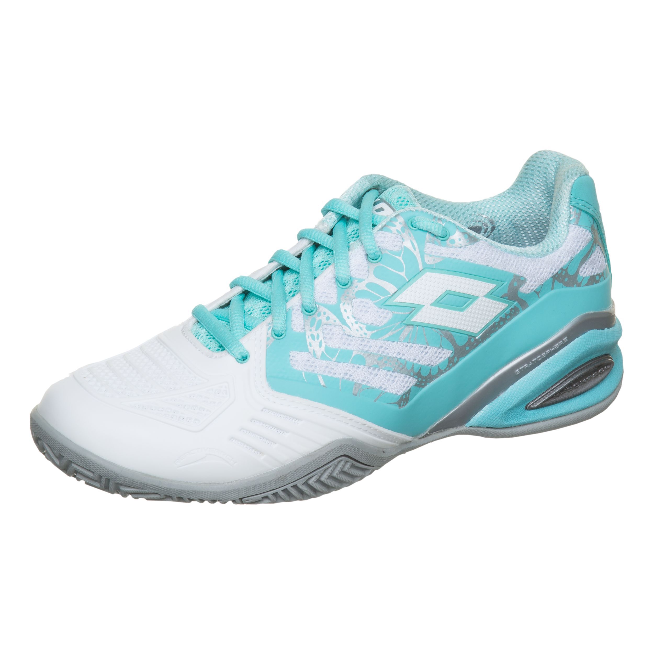 Buy Lotto Stratosphere III Clay Scarpa Per Terra Rossa Donna Turchese Grigio Chiaro online Tennis Point IT