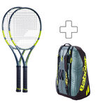 Confezione di racchette Babolat Babolat Pure Aero + Racchette da torneo non incordata