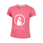 Abbigliamento Quiet Please Quiet Please Baseline Logo Maglietta Ragazze-Rosa