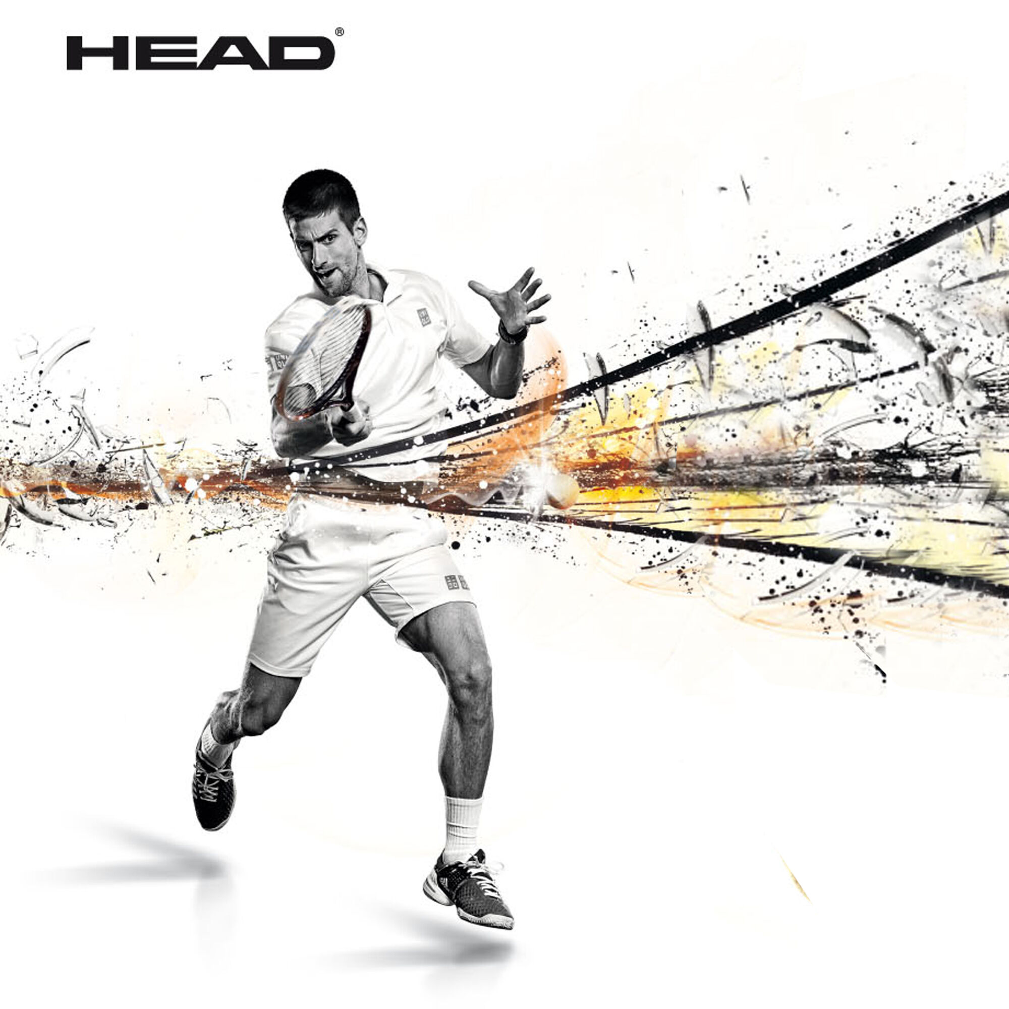 Head Djokovic Novak Backpack Zaino Bianco Nero Compra Online Tennis Point