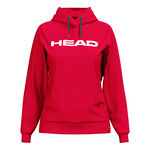 Abbigliamento HEAD HEAD Club Original Felpa Con Cappuccio Donna-Rosso