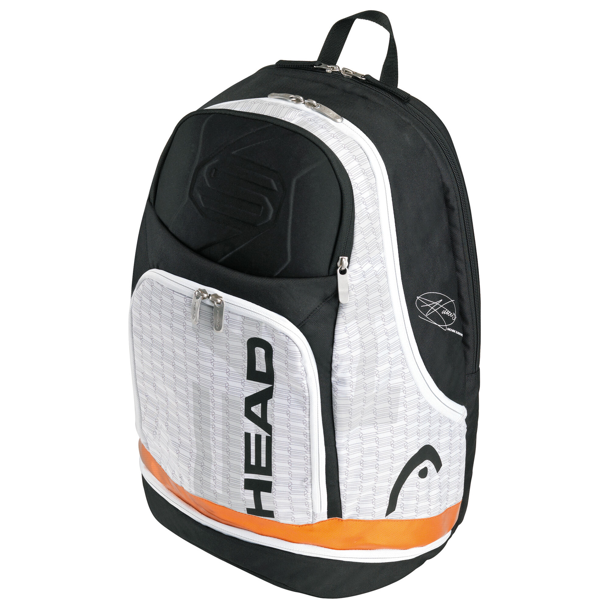 Head Djokovic Novak Backpack Zaino Bianco Nero Compra Online Tennis Point