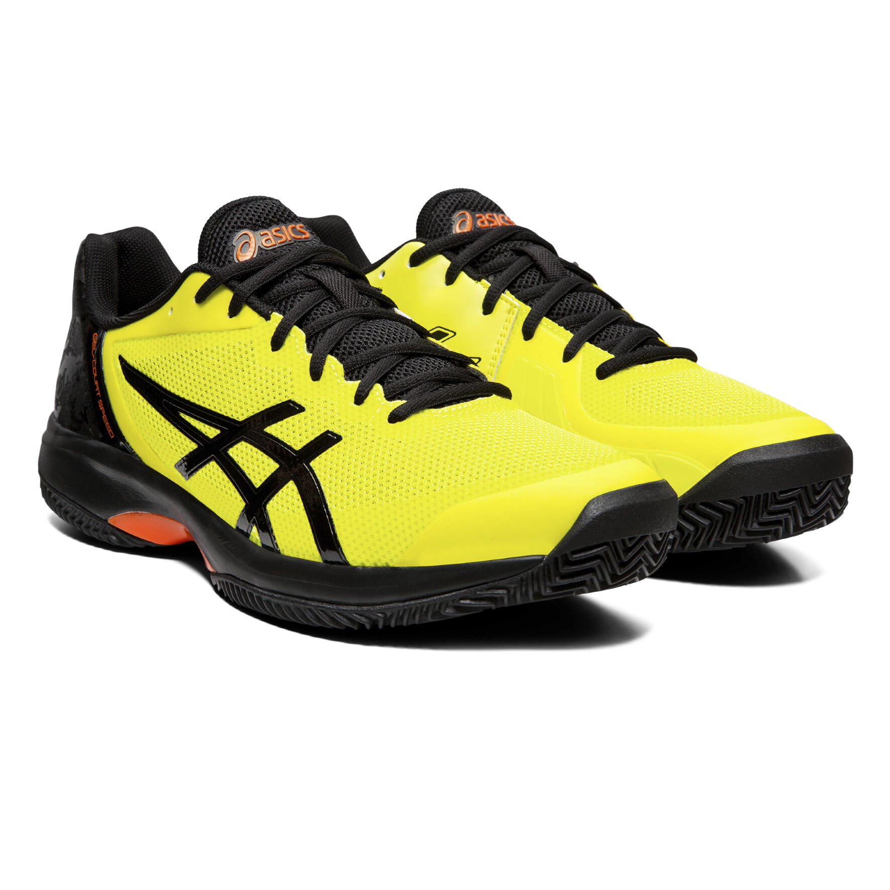 Gel Court Speed Clay Scarpa Per Terra Rossa Uomini Giallo Nero