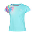 Abbigliamento BIDI BADU BIDI BADU Melbourne 2024 Junior Capsleeve Maglietta Ragazze - turchese, multicolore