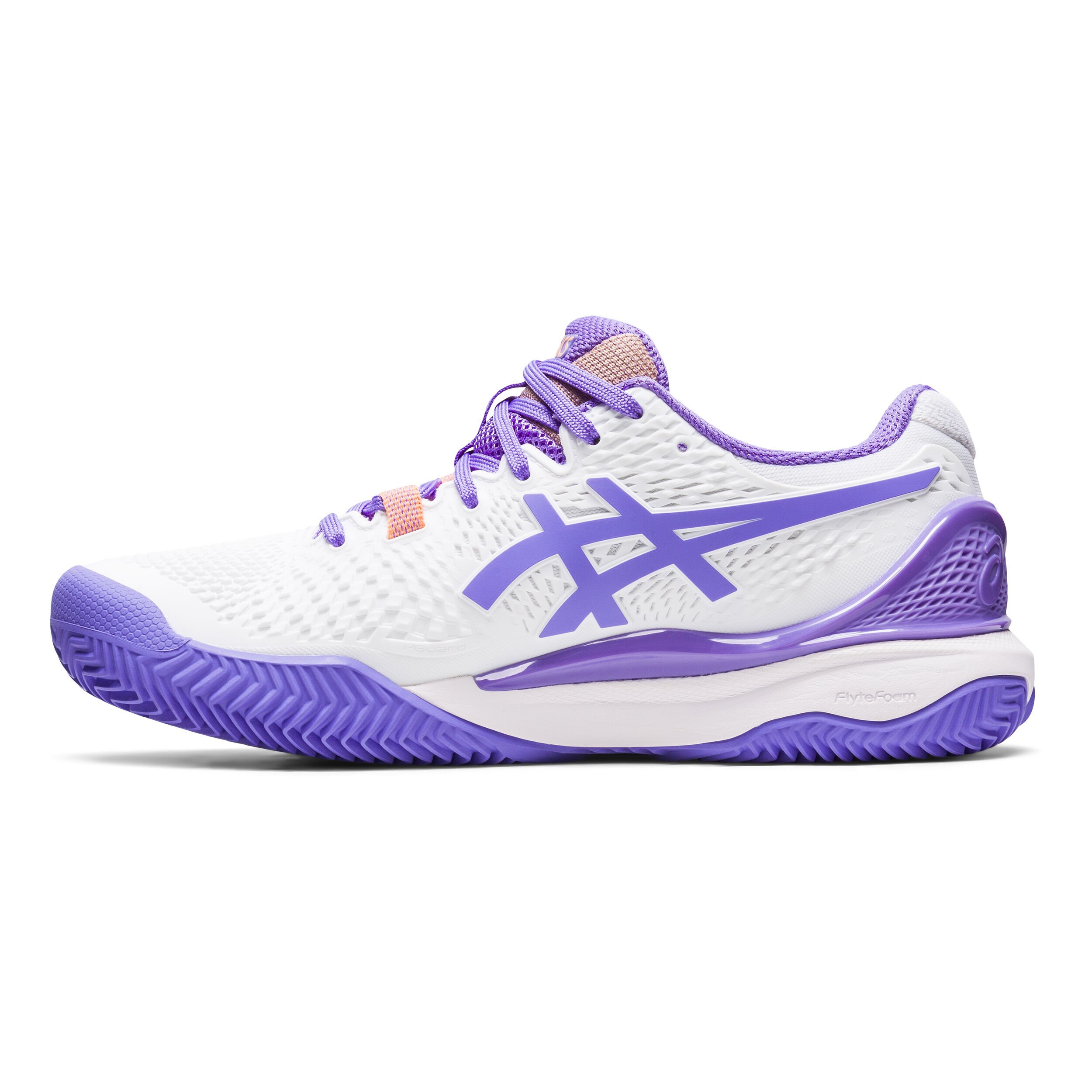 Buy ASICS Gel Resolution 9 Scarpa Per Terra Rossa Donna Bianco Lilla online Tennis Point IT