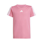 Abbigliamento adidas adidas Training Essentials 3 Stripes Maglietta Bambini - rosa, bianco