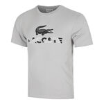 Abbigliamento Lacoste Lacoste Urban Print Maglietta Uomini-Grigio