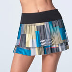 Abbigliamento Lucky in Love Lucky in Love Stripe It Up Pleated Gonna Donna-Nero,Multicolore
