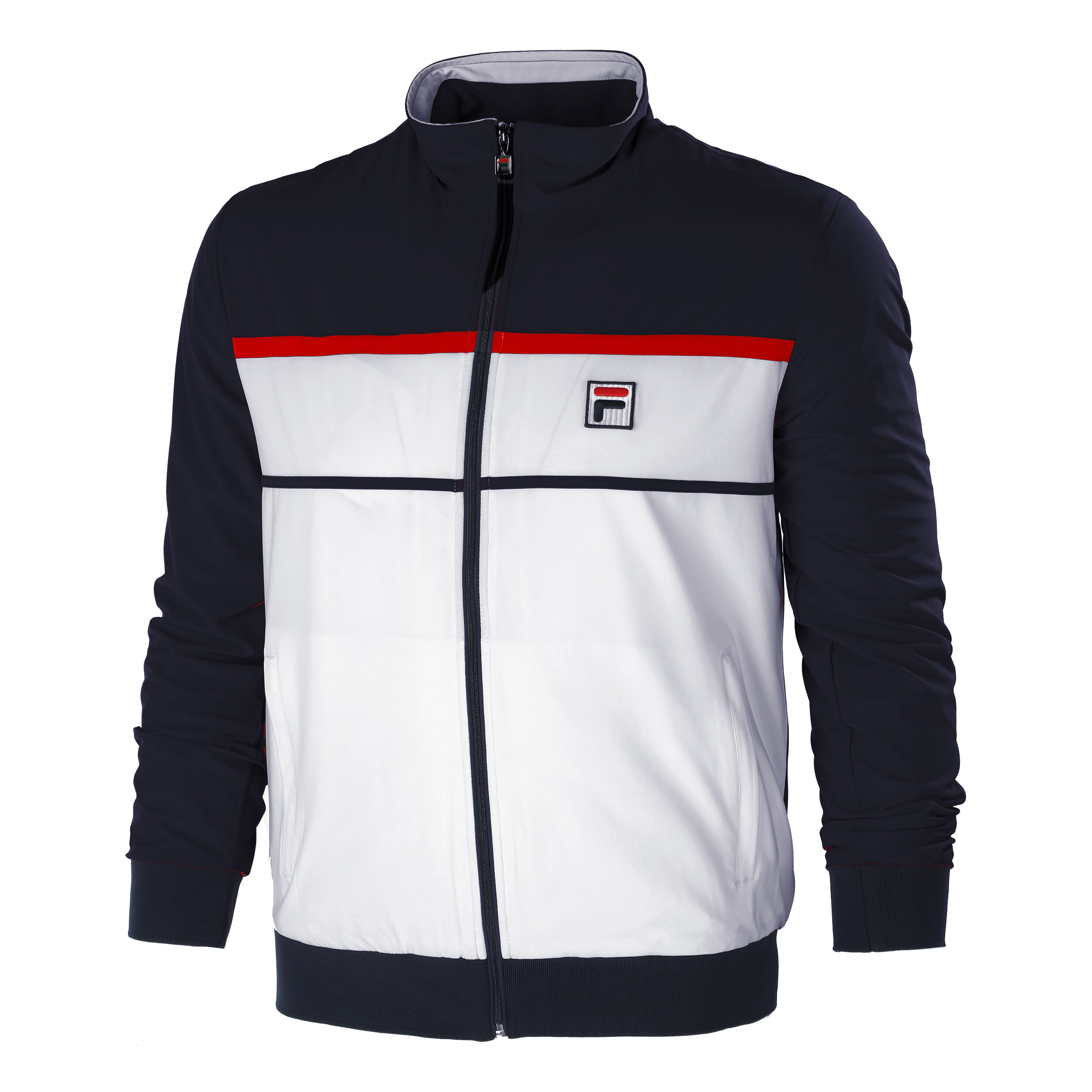 Buy Fila Max Giacca Da Allenamento Uomini Bianco Blu Scuro online