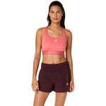 Abbigliamento ASICS ASICS Road Compression Reggiseni Sportivi Donna-Corallo