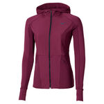 Abbigliamento Mizuno Mizuno Active Warmalite Hybrid Full Zip Camicia Da Corsa Donna-Viola