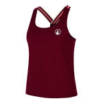 Abbigliamento Quiet Please Quiet Please Endlessly Serve & Volley 2.0 Canottiera Donna-Vino Rosso,Multicolore
