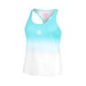 Crew Gradiant Canottiera Ragazze-Turchese,Bianco