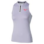 Abbigliamento da tennis Mizuno Mizuno Daybreakers Printed Canottiera Donna - blu chiaro, 